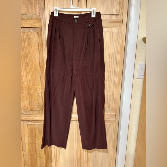 A New Day High Waist Wide Leg Brown Trousers - Picture 2 of 5